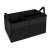 Xtrobb black car trunk organizer with multiple compartments, angled view