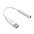 Adapter, átalakító, OTG, audio, jack, 3,5mm -&gt; Type-C, fehér, Hoco LS30 113281516