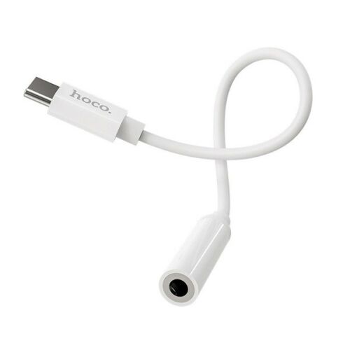 Hoco LS30 Type C - 3,5 mm Jack audio adaptér biely 113281516
