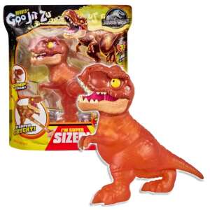 Heroes of Goo Jit Zu Jurassic World SupaGoo T-Rex Dinosaurierfigur, rot, dehnbar, mit Goo gefüllt, Verpackung - Goo Jit Zu
