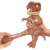 Heroes of Goo Jit Zu Jurassic World SupaGoo T-Rex figurka dinozaura, brązowa, rozciągliwa, wypełniona galaretką, ręka rozciąga