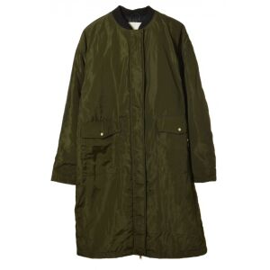 Elölnézet a Pull&Bear khaki parka kabátról férfiaknak - Férfiaknak