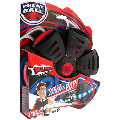 Wahu Phlat Ball Flash Frisbee Ball mit LED Licht #rot-schwarz 32306675