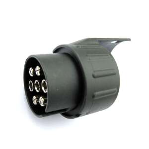 7 pólusúról 13 pólusúra autós pótkocsi adapter, fekete műanyag, ART 692 - BikeTrade