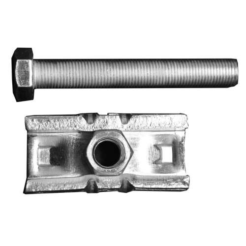 Arezzo/Shiena vonóhorog csavar, fém, ezüst, tolóajtókhoz