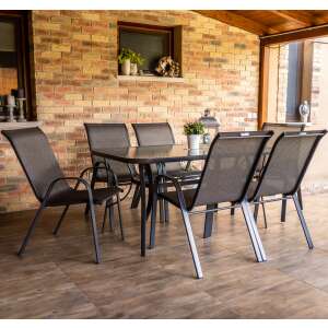 Florida 6 seater garden furniture set #grey