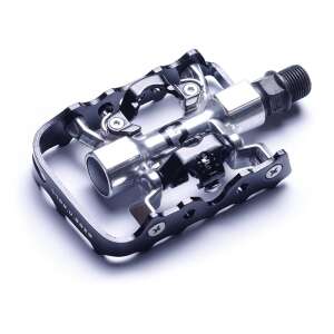 BikeFun Trap SPD/taposó pedál, fekete és ezüst színben, hegyi kerékpározáshoz - Kerékpár hajtás