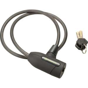 BikeFun Tacklel kábelzár, 8x900 mm, fekete, kulcsokkal - Kerékpár zár