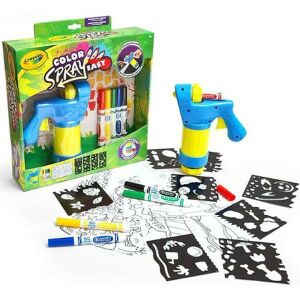 Crayola Color Spray Easy art set with sprayer, markers, stencils, and coloring pages - Crayola