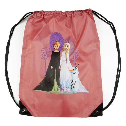 Jégvarázs 2 tornazsák, rózsaszín, Elsa és Anna, Olaf, tökéletes iskolába, tornára vagy sportoláshoz