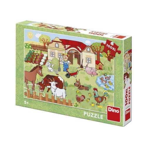 Dino Puzzle - Állatok a tanyán 100db 93266676