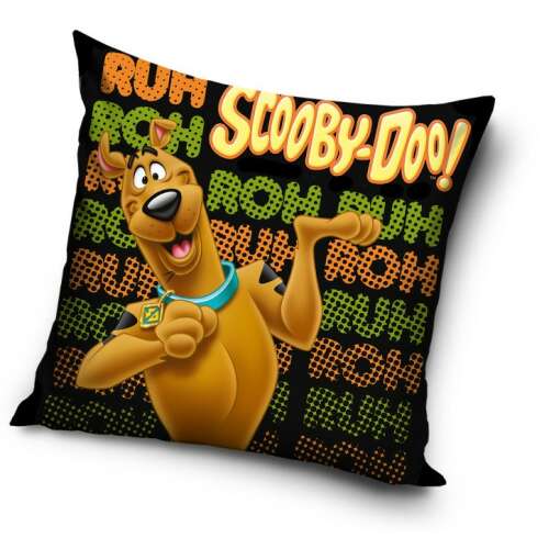 Scooby-Doo párnahuzat, 40x40 cm, fekete Scooby-Doo mintával - Otthon és kert