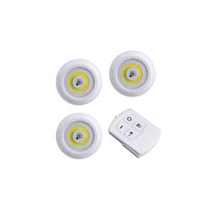 Sada 3 bezdrôtových LED svietidiel s diaľkovým ovládaním, ideálna pre osvetlenie pod skrinkami, skrinami a ďalšími miestami - Lampy&osvetlenie