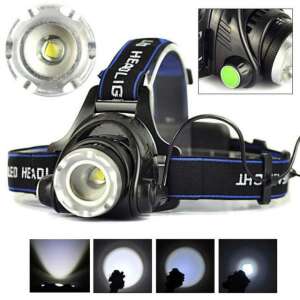 XML-T6 Cree LED Rechargeable Headlamp with Powerful Light, featuring adjustable focus, 3 modes: normal, strong, and flashing light, ideal for cycling and night hiking - Flashlight & Headlamp