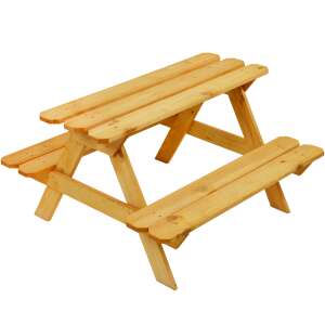 Impregnowana drewniana ławka i stół ogrodowy dla dzieci Skandi