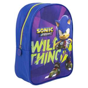 Batoh Sonic the Hedgehog Wild Thing, modrý s fialovými a zelenými detailmi, s postavičkou Sonica the Hedgehog - Batohy, tašky pre škôlkarov