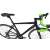Corelli The Race CR 2000 országúti kerékpár, fekete-zöld, a váz közeli képe