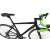 Corelli The Race CR 2000 országúti kerékpár, fekete-zöld, a váz közeli képe
