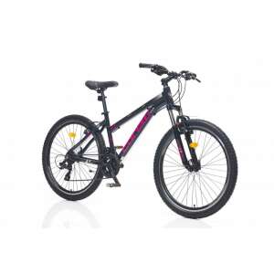 Corelli Via 1.1 24" gyerek MTB könnyűvázas kerékpár Fekete-Pink 74451169 