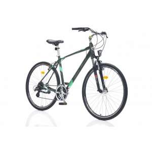 Corelli Ultar 1.0 könnyűvázas férfi crosstrekking kerékpár 51 cm Grafit-Zöld 74451652 Férfi kerékpárok