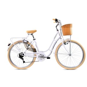 Adria Infinity 28 fehér női városi kerékpár oldalnézet - Adria