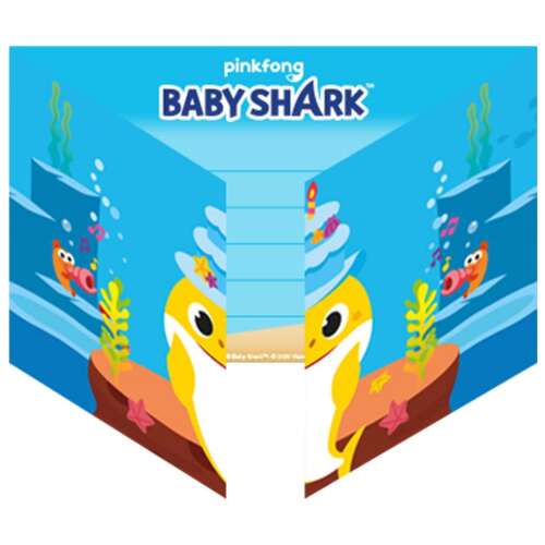 Pozvánka na párty Baby Shark od Pinkfong, 8 kusov