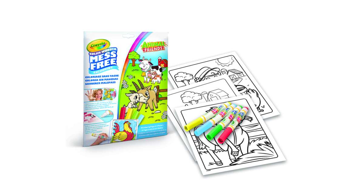 Color Wonder Set farm animals - Crayola art supplies - Agapics