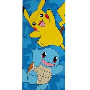 Pokémon Beach Towel featuring Pikachu and Squirtle, 70x140cm - Bath Towel, Washcloth, Hooded Towel