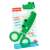 Fisher-Price Crocodile Safety Scissors, 13 cm, extra safety plastic blade, for kids, learning to cut, green