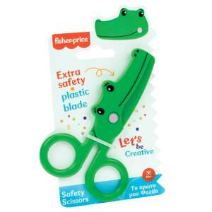 Fisher-Price Krokodil Biztonsági Olló - Gyerekeknek - 13 cm