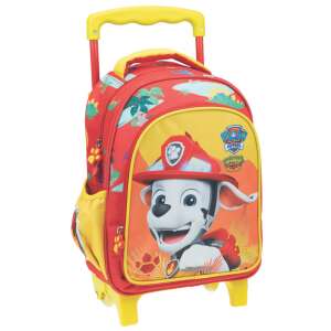 Paw Patrol rolling backpack with dinosaur design, red and yellow, 30 cm - Mancs Őrjárat