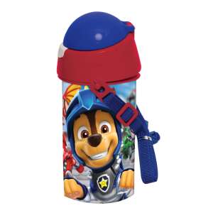 Butelka z Paw Patrol Knights ze słomką, 500 ml, niebieski i czerwony, z paskiem - Nośnik żywności i napojów