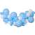 Finished Gemar Baby Blue and White Balloon Garland