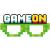 Game On pixel grafikás papír maszk, vicces parti szemüveg
