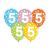 Baloane Happy Birthday cu numărul 5, 12 inch, decorațiuni colorate pentru petrecere