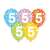 Baloane Happy Birthday cu numărul 5, 12 inch, decorațiuni colorate pentru petrecere
