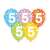 Baloane Happy Birthday cu numărul 5, 12 inch, decorațiuni colorate pentru petrecere