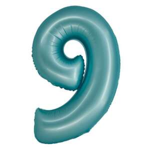 Light blue number 9 foil balloon, 30 inches - Balloon