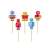 Robot Cake Candles, 5-piece Candle Set 77139507