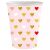 XOXO Pink Paper Cups 6 pcs 250 ml 74437846