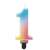 Pastel ombre number 1 birthday candle