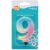 Pastel Ombre Number 9 Candle, Cake Candle 8 cm 79981593