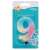 Pastel ombre number 9 birthday candle in packaging
