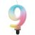 Szivárvány Számgyertya 9 - Pasztell Ombré - 8cm 79981593