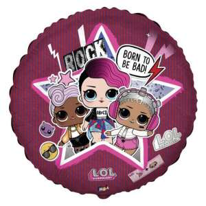 LOL Surprise Born to be Bad Rock Star foil balloon, 18 inches, featuring three LOL dolls - Amscan Balloon