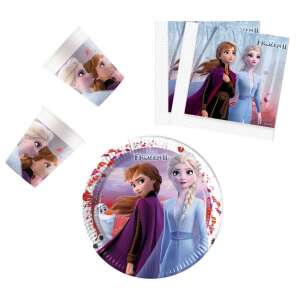Disney Frozen Leaf, Jégvarázs party szett 36 db-os 23 cm-es tányérral 74441358 "jégvarázs"  Party terítékek