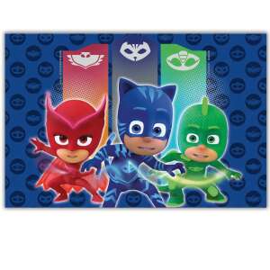 PJ Masks Plastiktischdecke 120x180 cm mit Eulette, Catboy und Gecko - Tischdecken