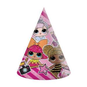 Spoločenská čiapka LOL Surprise Glitterati, klobúk 6 ks 76139431 - Párty klobúky