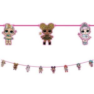 LOL Surprise Glitterati paper garland, 2.3m party decoration - Party Decoration