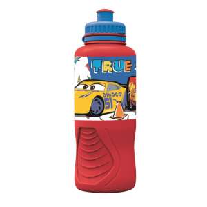 Disney Cars Wasserflasche, 430 ml, rot, mit Lightning McQueen und Mater Design - Lebensmittel- & Getränkebehälter